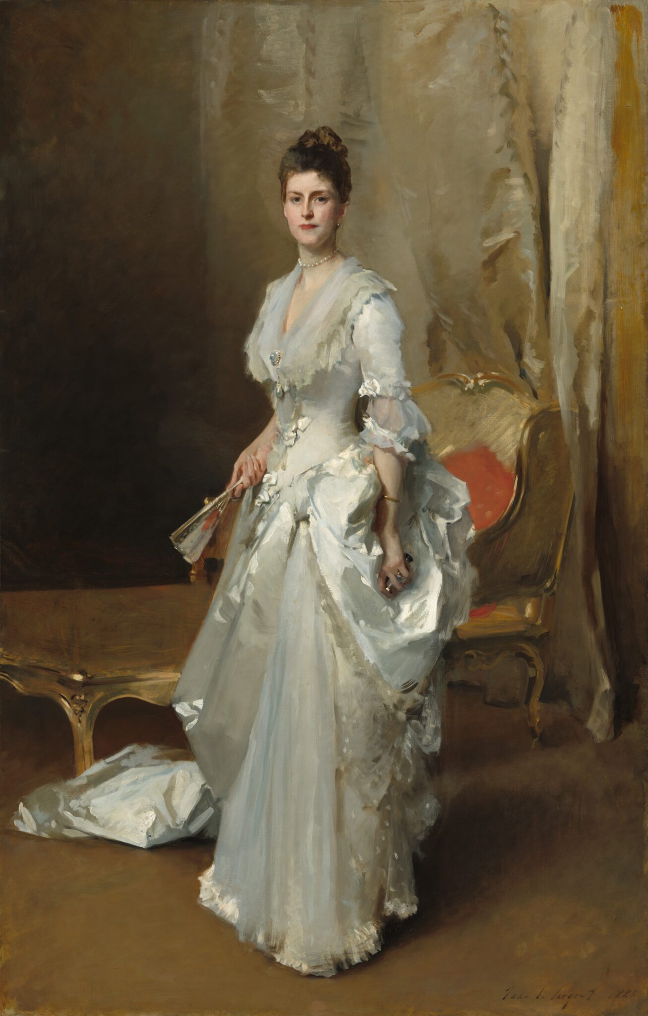 Margaret Stuyvesant Rutherfurd White painting made by master artist John Singer Sargent.