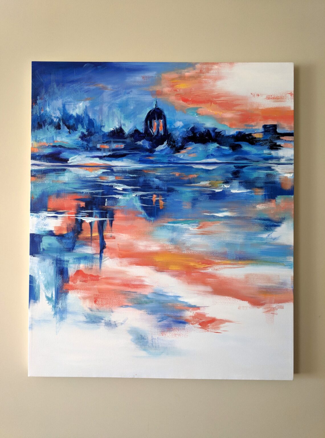 Abstract Waterfront by Emi. Advice for Aspiring Artists. 